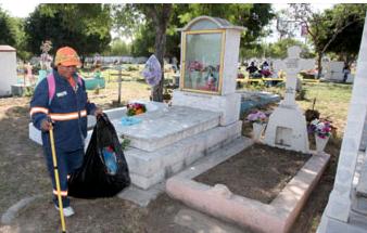 limpieza en panteones