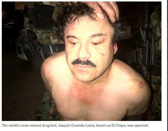 Capturan a Joaquín «El Chapo» Guzmán en Mazatlán, Sinaloa
